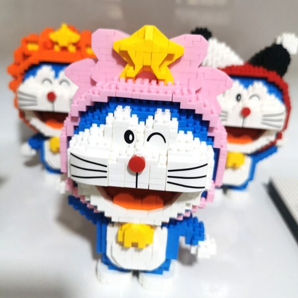 Balody Doraemon Constellations Cat Aries Taurus Gemini Leo Virgo Cancer Animal 3D Mini Diamond Blocks Bricks 4 - LOZ™ MINI BLOCKS
