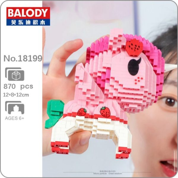 Balody Rainbow Horn Fly Horse Sakura Heart Star Animal Figures Mini Diamond Blocks Bricks Building Toy 10.jpg 640x640 10 - LOZ™ MINI BLOCKS