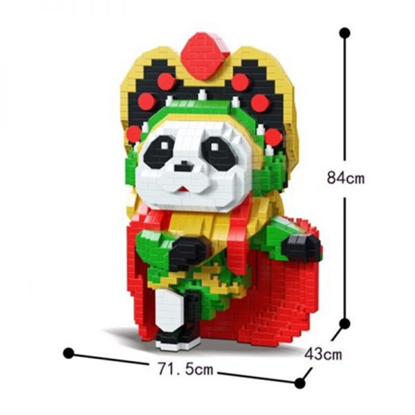 DAIA 668 43 China Ancient Sichuan Opera Green Costume Panda Actor 3D Mini Diamond Blocks Bricks 3 - LOZ™ MINI BLOCKS