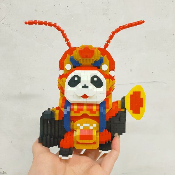DAIA 668 63 China Ancient Sichuan Opera Red Costume Panda Actor DIY Mini Diamond Blocks Bricks 2 - LOZ™ MINI BLOCKS