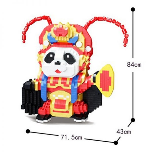 DAIA 668 63 China Ancient Sichuan Opera Red Costume Panda Actor DIY Mini Diamond Blocks Bricks 3 - LOZ™ MINI BLOCKS
