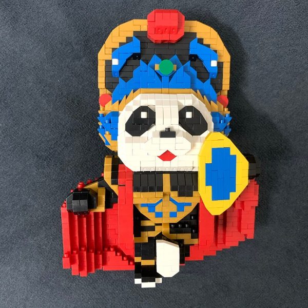 DAIA 668 64 China Ancient Sichuan Opera Blue Costume Panda Actor 3D Mini Diamond Blocks Bricks 1 - LOZ™ MINI BLOCKS