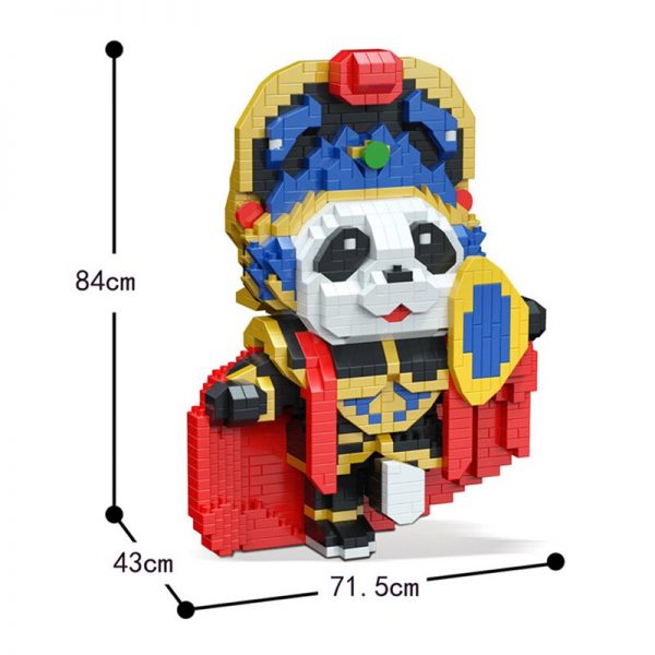 DAIA 668 64 China Ancient Sichuan Opera Blue Costume Panda Actor 3D Mini Diamond Blocks Bricks 4 - LOZ™ MINI BLOCKS