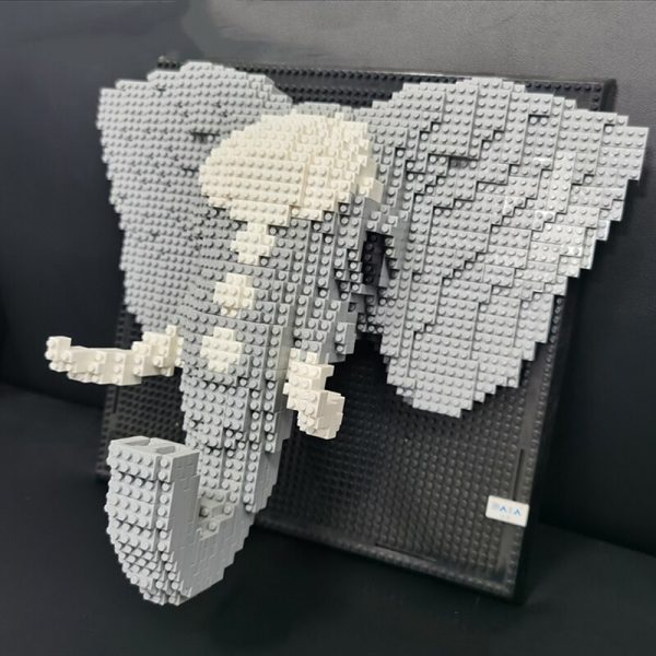 DAIA 66875 Elephant Monster Animal Head Wall Painting 3D Model DIY Mini Diamond Blocks Bricks Building 3 - LOZ™ MINI BLOCKS
