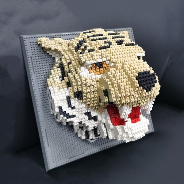 DAIA 66878 Tiger Monster Wild Animal Head Wall Painting 3D Model DIY Mini Diamond Blocks Bricks 1 - LOZ™ MINI BLOCKS