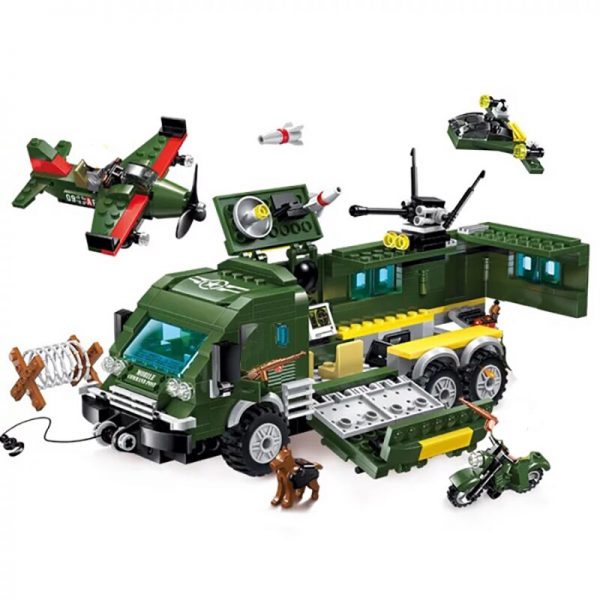 Enlighten 1709 Military Army Battle Force Truck Plane Cross Battle Action 3D Mini Blocks Bricks Building 1 - LOZ™ MINI BLOCKS
