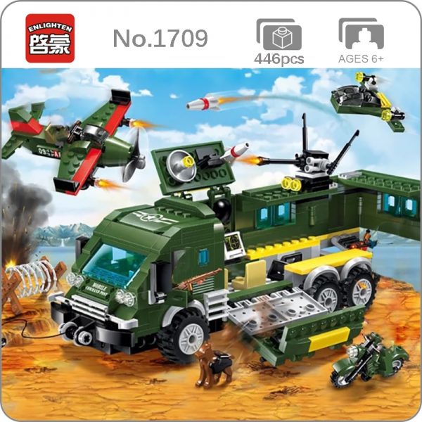 Enlighten 1709 Military Army Battle Force Truck Plane Cross Battle Action 3D Mini Blocks Bricks Building - LOZ™ MINI BLOCKS
