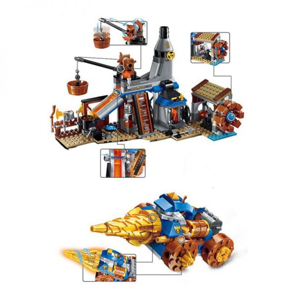 Enlighten 2314 Blacksmith Weapon Tools Shop Castle Drill Chariot Tribe War Mini Blocks Bricks Building Toy 1 - LOZ™ MINI BLOCKS