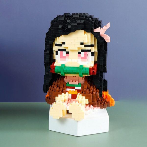 Gejia 6023 2 Anime Demon Slayer Kamado Nezuko Monster Girl Model DIY Mini Diamond Blocks Bricks 2 - LOZ™ MINI BLOCKS