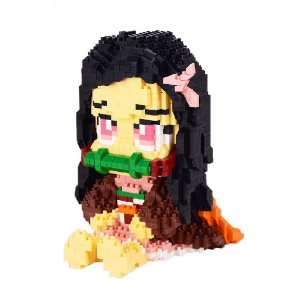 Gejia 6023 2 Anime Demon Slayer Kamado Nezuko Monster Girl Model DIY Mini Diamond Blocks Bricks 4 - LOZ™ MINI BLOCKS