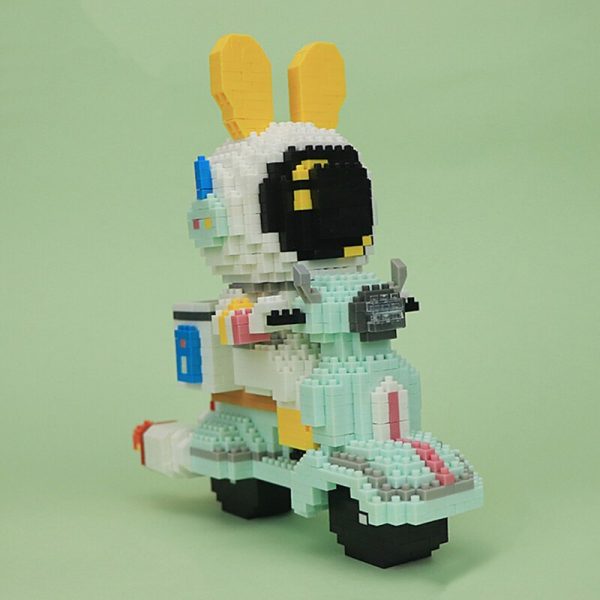 HC 6002 Space Rabbit Astronaut Express Motorcycle Car Animal Model Mini Diamond Blocks Bricks Building Toy 2 - LOZ™ MINI BLOCKS