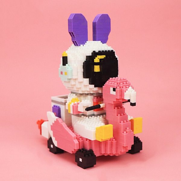 HC 6003 Space Rabbit Astronaut Swan Bird Swing Car Animal Model DIY Mini Diamond Blocks Bricks 1 - LOZ™ MINI BLOCKS