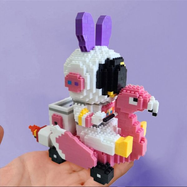 HC 6003 Space Rabbit Astronaut Swan Bird Swing Car Animal Model DIY Mini Diamond Blocks Bricks 2 - LOZ™ MINI BLOCKS