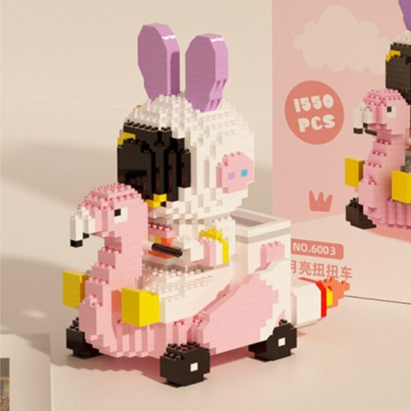 HC 6003 Space Rabbit Astronaut Swan Bird Swing Car Animal Model DIY Mini Diamond Blocks Bricks 3 - LOZ™ MINI BLOCKS
