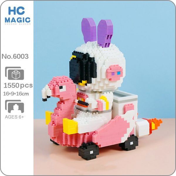 HC 6003 Space Rabbit Astronaut Swan Bird Swing Car Animal Model DIY Mini Diamond Blocks Bricks - LOZ™ MINI BLOCKS
