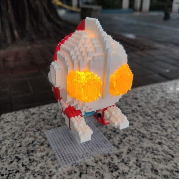 HC 9090 Anime Super Hero Flying Ultraman Space Alien Plane Model DIY Mini Diamond Blocks Bricks 1 - LOZ™ MINI BLOCKS