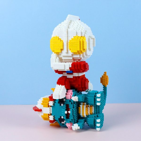 HC Anime Super Hero Ultraman Alien Dragon Monster 3D Model DIY Mini Diamond Blocks Bricks Building 2 - LOZ™ MINI BLOCKS