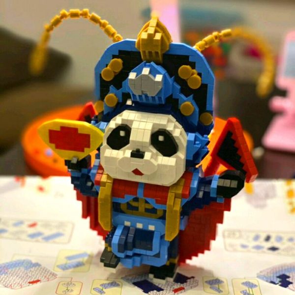 HC China Ancient Sichuan Opera Panda Animal World 3D Model DIY Mini Diamond Blocks Bricks Building 2 - LOZ™ MINI BLOCKS