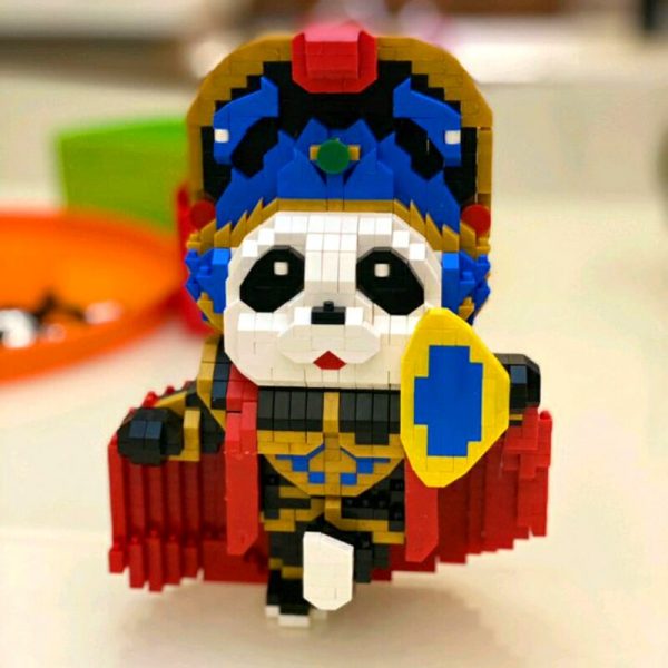 HC China Ancient Sichuan Opera Panda Animal World 3D Model DIY Mini Diamond Blocks Bricks Building 4 - LOZ™ MINI BLOCKS