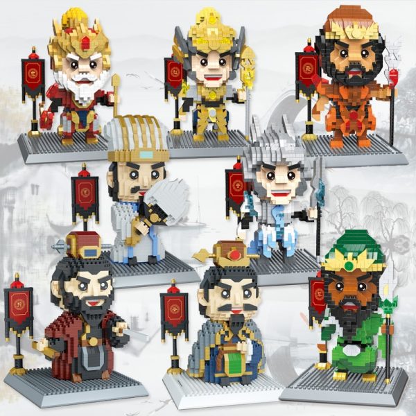 HC China Ancient Three Kingdoms Hero General Warrior 3D Model DIY Mini Diamond Blocks Bricks Building 1 - LOZ™ MINI BLOCKS
