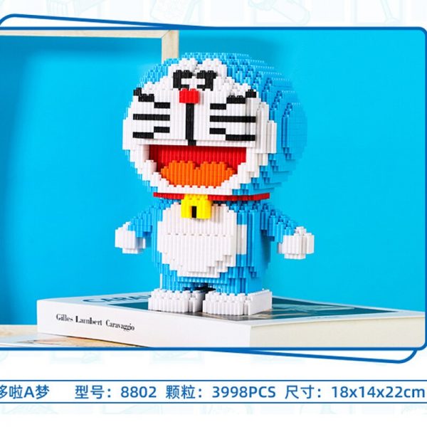 HCP 8802 Anime Doraemon Blue Cat Robot Stand Cute Animal Pet Model DIY Mini Magic Blocks 5 - LOZ™ MINI BLOCKS