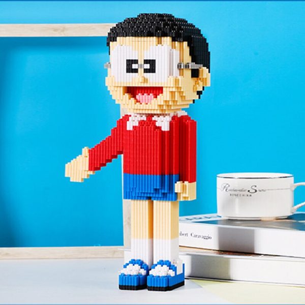 HCP 8809 Anime Doraemon Nobita Nobi School Boy Model DIY 3D Mini Magic Blocks Bricks Building 3 - LOZ™ MINI BLOCKS