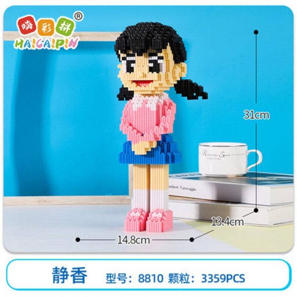 HCP 8810 Anime Doraemon Minamoto Shizuka School Girl Model Mini Magic Blocks Bricks Building Toy for 1 - LOZ™ MINI BLOCKS