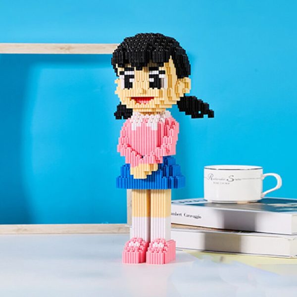 HCP 8810 Anime Doraemon Minamoto Shizuka School Girl Model Mini Magic Blocks Bricks Building Toy for 3 - LOZ™ MINI BLOCKS