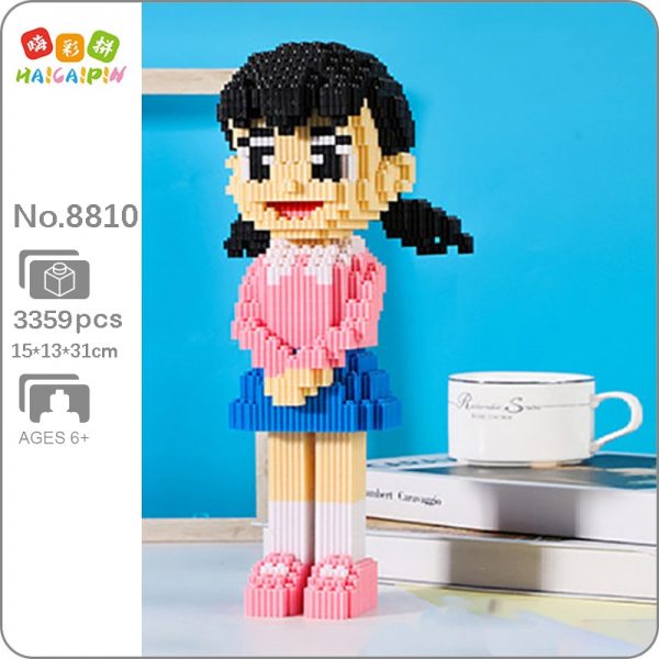 HCP 8810 Anime Doraemon Minamoto Shizuka School Girl Model Mini Magic Blocks Bricks Building Toy for - LOZ™ MINI BLOCKS