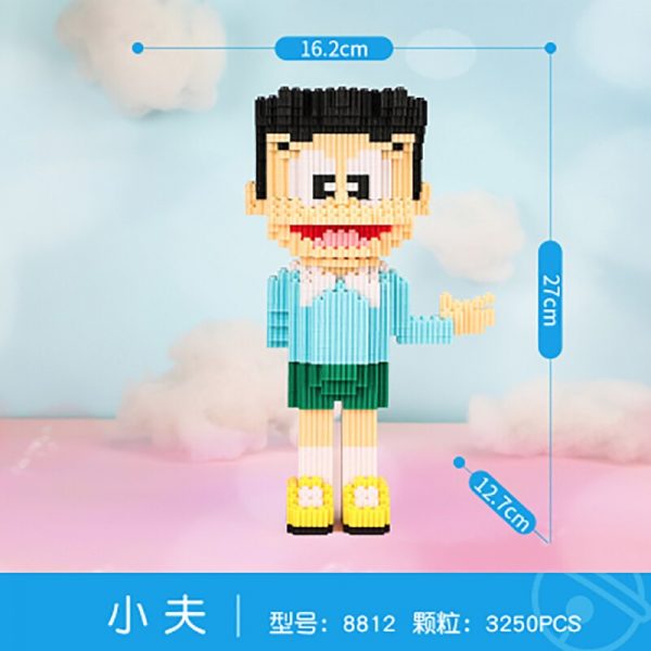 HCP 8812 Anime Doraemon Honekawa Suneo School Boy Model DIY Mini Magic Blocks Bricks Building Toy 1 - LOZ™ MINI BLOCKS