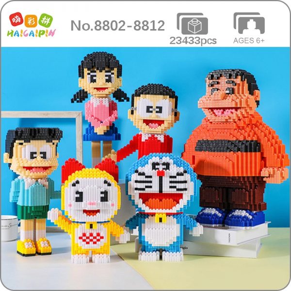HCP Anime Doraemon Dorami Shizuka Nobi Takeshi Suneo Boy DIY Mini Magic Blocks Bricks Building Toy - LOZ™ MINI BLOCKS