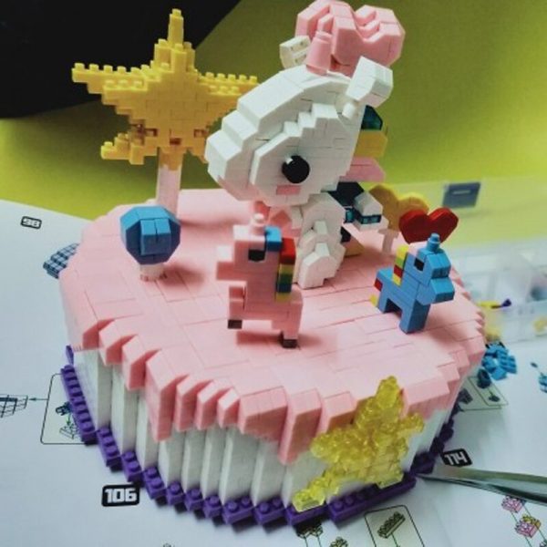 HSANHE 8624 Pink Cake 3 - LOZ™ MINI BLOCKS