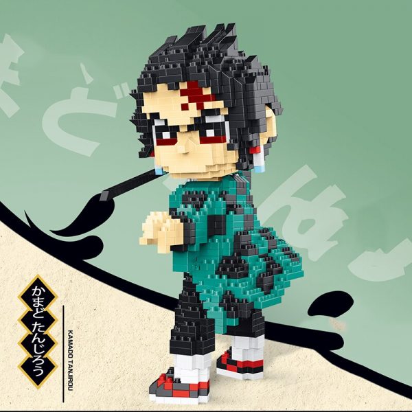LBP 2114 Anime Demon Slayer Kamado Tanjirou Monster Warrior 3D DIY Mini Diamond Blocks Bricks Building 1 - LOZ™ MINI BLOCKS