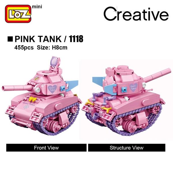 LOZ 1118 4101 Cute Tank 2 - LOZ™ MINI BLOCKS