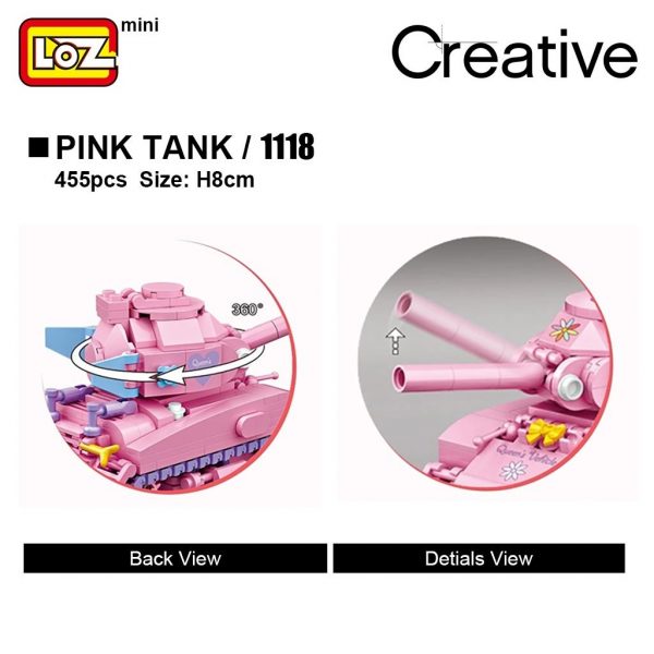LOZ 1118 4101 Cute Tank 3 - LOZ™ MINI BLOCKS