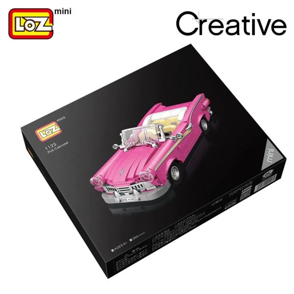 LOZ 1125 Pink Classic Car 3 - LOZ™ MINI BLOCKS