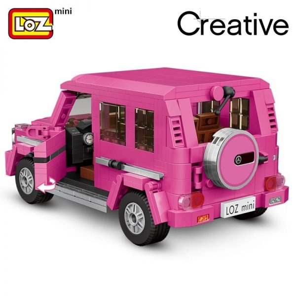 LOZ 1129 Pink SUV Car 1 - LOZ™ MINI BLOCKS