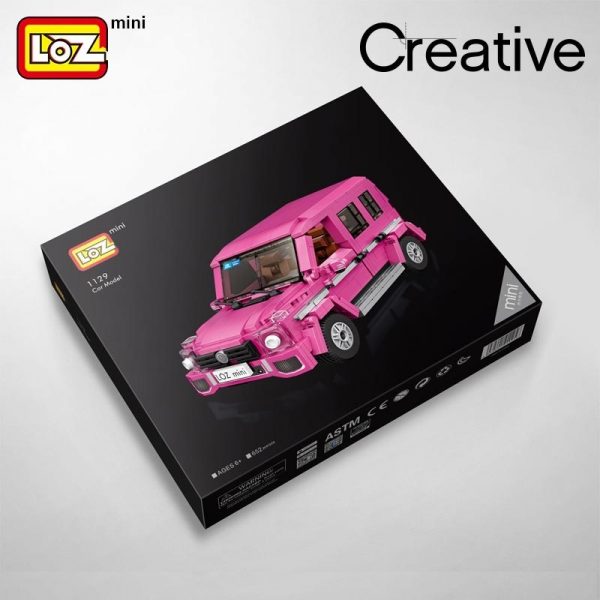 LOZ 1129 Pink SUV Car 3 - LOZ™ MINI BLOCKS