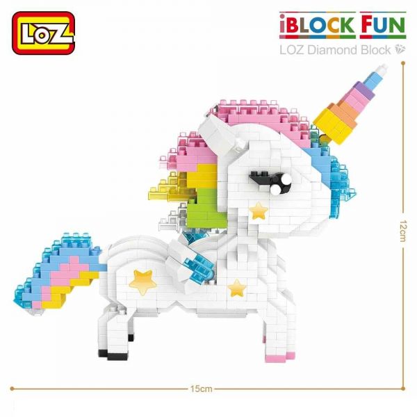 LOZ 9204 White Unicon 4 - LOZ™ MINI BLOCKS