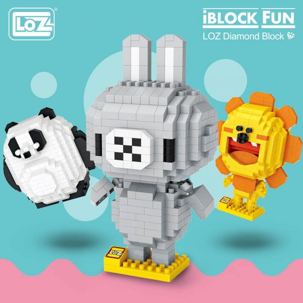 LOZ Diamond Blocks Cancer Cute China Panda Animal Cartoon Characters Micro Building Blocks Toys for Children - LOZ™ MINI BLOCKS