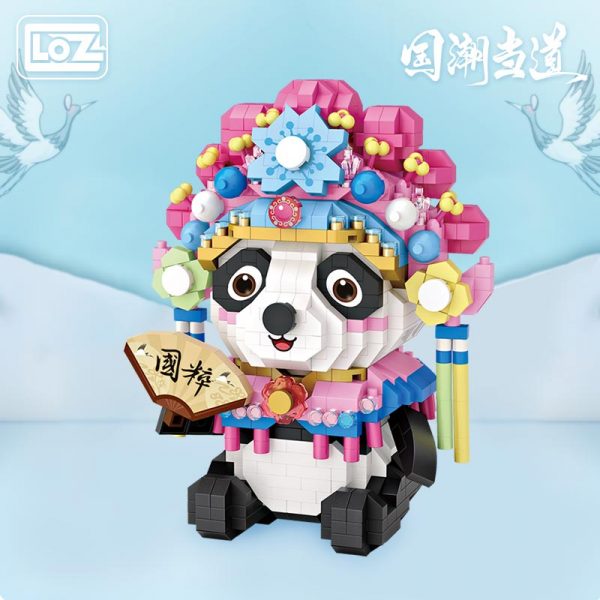 LOZ Diamond building Hua Dan red panda micro drilling small particles assembled toys puzzle Chinese style - LOZ™ MINI BLOCKS