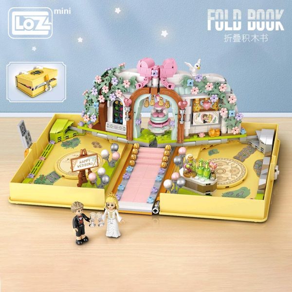 LOZ Lizhi wedding building block book folding book fairy tale small particles assembled wedding book educational 1 - LOZ™ MINI BLOCKS