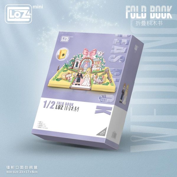 LOZ Lizhi wedding building block book folding book fairy tale small particles assembled wedding book educational 4 - LOZ™ MINI BLOCKS