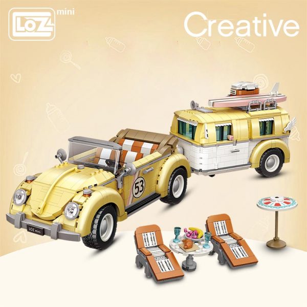 LOZ Mini Block Mini building blocks car model small particles assembled toy puzzle adult boy and - LOZ™ MINI BLOCKS