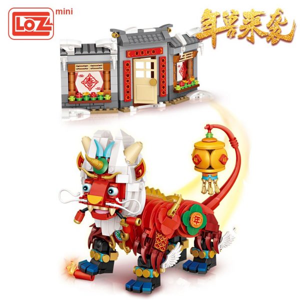 LOZ Mini Building Blocks Building China Year beast Chinese style small particle building block toy new 3 - LOZ™ MINI BLOCKS