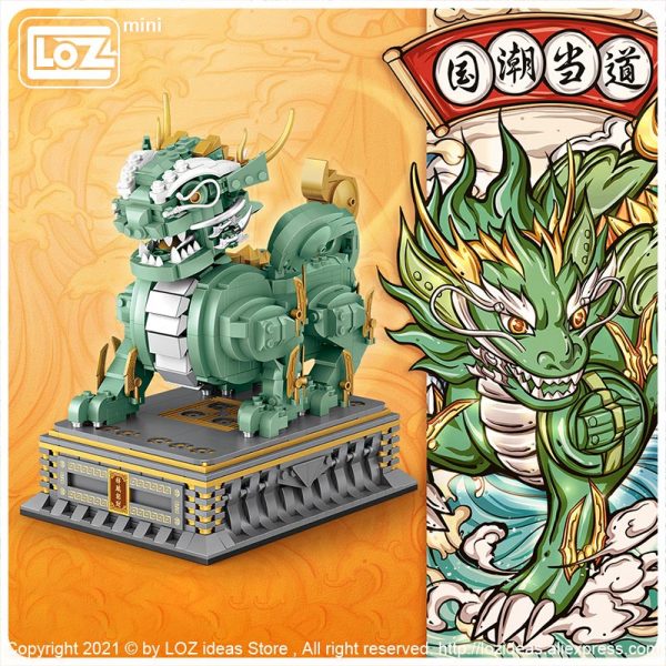 LOZ Mini Building Blocks Building Chinese sacred beast kylin the country prevails small particles assembling toy 2 - LOZ™ MINI BLOCKS
