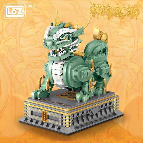 LOZ Mini Building Blocks Building Chinese sacred beast kylin the country prevails small particles assembling toy 3 - LOZ™ MINI BLOCKS