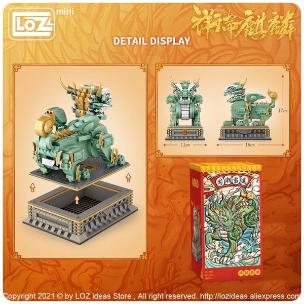 LOZ Mini Building Blocks Building Chinese sacred beast kylin the country prevails small particles assembling toy 4 - LOZ™ MINI BLOCKS