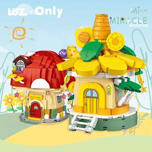 LOZ Mini Building Blocks toy Mushroom Room Small Flower Room Sunflower Room Small particles assembled educational - LOZ™ MINI BLOCKS