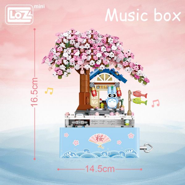 LOZ Mini Building small particles block children s toys with sound cherry blossom music box model 2 - LOZ™ MINI BLOCKS